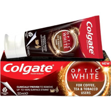 Colgate Optic White Whitening Toothpaste for Coffee, Tea and Tobacco Users (50 ML)