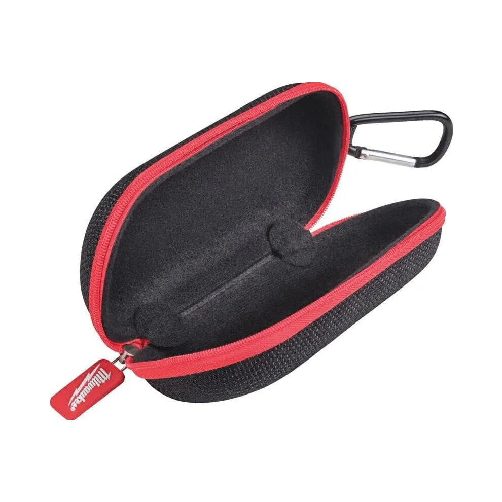 Milwaukee Safety Glasses Case, Hard, One Size, Modern Style, 4932492083 Red