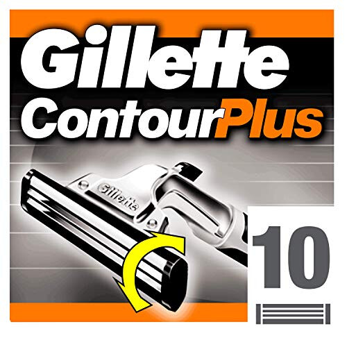 Gillette Gillette Contour Plus Men's Razor Blades, 10 Refills