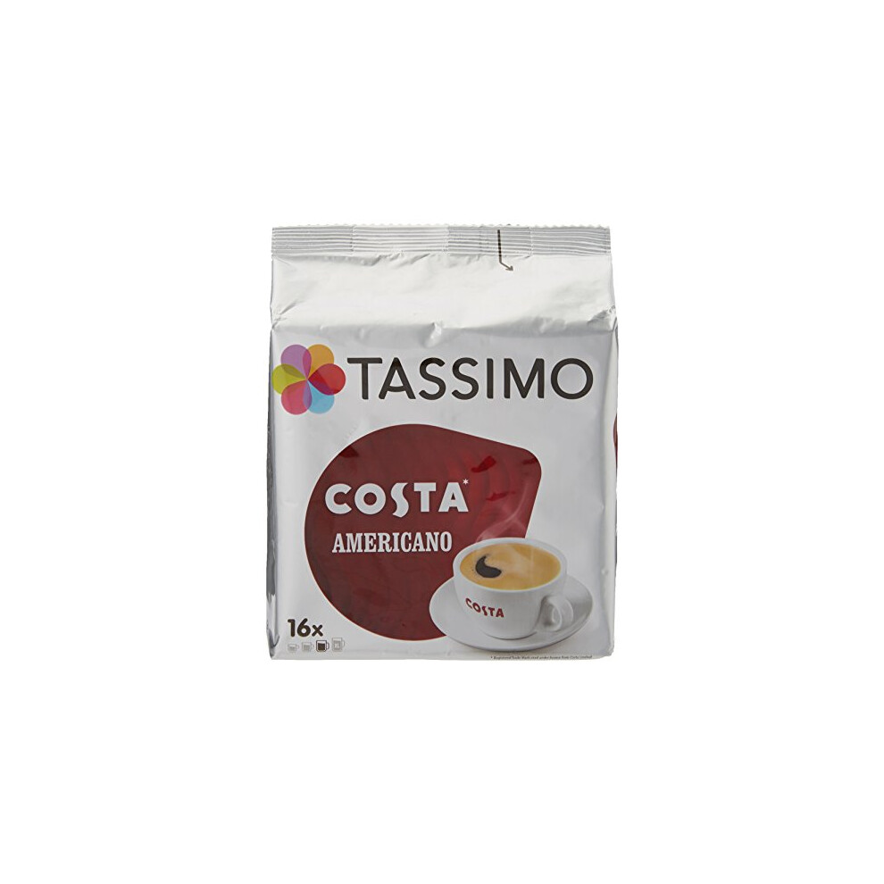 Tassimo Costa Americano Coffee Pods, Pack Of 16