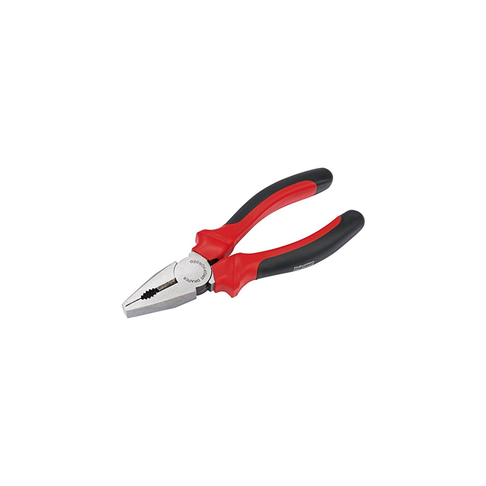 Draper Redline 3 Piece 160mm Combination Pliers | Soft Grip Hand Tools Kit | Carbon Steel Tempered Tool | Hardened Jaws & Cutting Edges | 67925