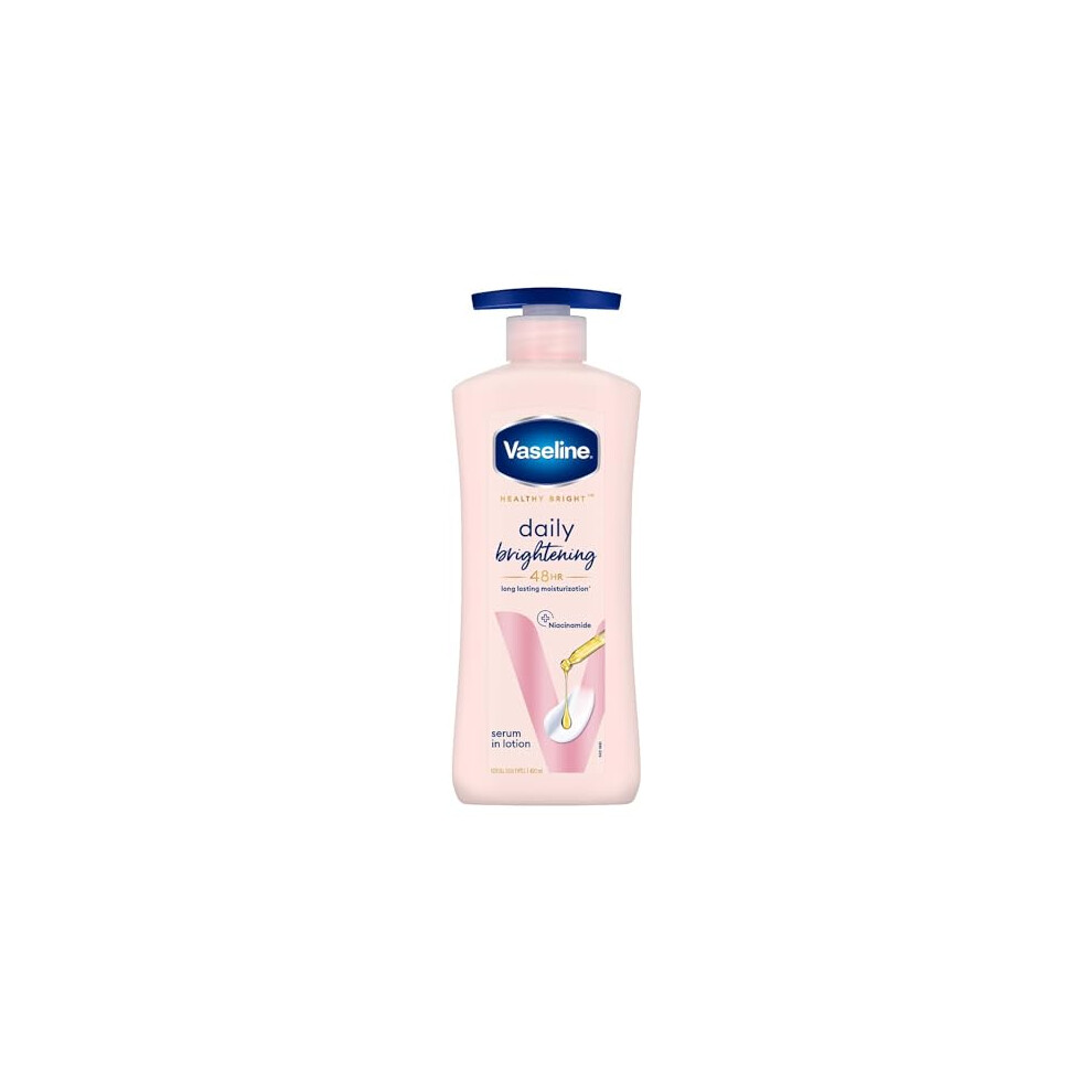 Vaseline Healthy Bright, Daily Brightening Daily Moisturizer, 400 ml, for Glowing Skin, with Vitamin B3, Visibly Radiant Skin in 2 Weeks