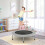 Casart Mini Folding Trampoline Children Foldable Fitness Rebounder-Grey 6