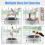 Casart Mini Folding Trampoline Children Foldable Fitness Rebounder-Grey 7