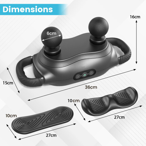 Casart Massage Gun Deep Tissue Electric Massager w/ 3 Switchable Massage Heads 1
