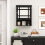 Casart Wall-mounted Bathroom Cabinet Storage Organizer w/Mirror Doors-Black 7