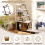Casart Large Cat Litter Box Enclosure Hidden Cat Washroom with Storage 4