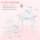 Casart Kids Vanity Set w/ Lighted Mirror Makeup Dressing Table w/ Chair 2