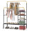 Casart Rolling Clothes Drying Rack Adjustable Double Rods Garment Rack 1