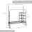Casart Rolling Clothes Drying Rack Adjustable Double Rods Garment Rack 2
