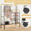 Casart Rolling Clothes Drying Rack Adjustable Double Rods Garment Rack 7