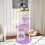 Casart Multi-level Cat Tree with Tunnel158CM Large Cat Tower w/ Metal Frame 5