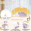 Casart Multi-level Cat Tree with Tunnel158CM Large Cat Tower w/ Metal Frame 7