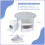 Casart Kids Table and Chair Set 5 Piece Toddler Round Nesting Table-Grey 2
