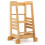 Casart Kitchen Step Stool for Toddlers Bamboo Kids Standing Tower with Safety Rail 1