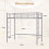 Casart Single Loft Bed Metal Bed Frame w/ Guardrail & 2 Ladders-Silver 2