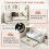 Casart Single Size Trundle Bed Linen Upholstered Daybed w/ Trundle Sofa Bed Frame 5