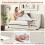 Casart Single Size Trundle Bed Linen Upholstered Daybed w/ Trundle Sofa Bed Frame 6