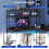 Casart L-Shaped Gaming Desk Reversible Corner Computer Desk w/ LED Strip-Brown 5
