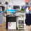 Casart Reception Desk Front Counter Desk w/ Lockable Drawer & Shelf-Black 7