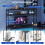 Casart L-Shaped Gaming Desk Reversible Corner Computer Desk w/ LED Strip-Grey 4