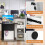 Casart Reception Desk Front Counter Desk w/ Lockable Drawer & Shelf-Black 5