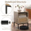 Casart Rattan Door Bedside Table Compact Nightstand Boho Style End Side Table 6