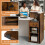 Casart Reception Desk Front Counter Desk w/ Lockable Drawer-White 6