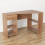 Casart L-Shaped Computer Desk Compact Corner Executive Desk w/Storage-Natural 1