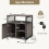Casart Lateral Filing Cabinet on Wheels Mobile Printer Stand w/ Charging Station 2