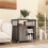 Casart Lateral Filing Cabinet on Wheels Mobile Printer Stand w/ Charging Station 7