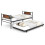 Casart Metal Daybed with Pull-out Trundle Single Sofa Guest Bed with Headboard 1