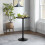 Casart Set of 2 Round Top Pub Bar Table Standing Bistro Table w/ Solid Base 4