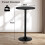 Casart Set of 2 Round Top Pub Bar Table Standing Bistro Table w/ Solid Base 2
