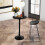 Casart Set of 2 Round Top Pub Bar Table Standing Bistro Table w/ Solid Base 3