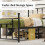Casart Single Bed Frame Metal Slats Supported Platform Bed w/ Headboard 6