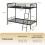 Casart Metal Bunk Bed Heavy Duty Single Over Single Bunk Bed w/ Ladder-Black 2