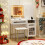 Casart Vanity Set Dressing Table & Chair Set w/ 3 Lighting Modes & Cabinet 6