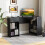 Casart L-Shaped Computer Desk Compact Corner Executive Desk w/Storage-Black 3