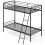 Casart Metal Bunk Bed Heavy Duty Single Over Single Bunk Bed w/ Ladder-Black 1