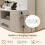 Casart Vanity Set Dressing Table & Chair Set w/ 3 Lighting Modes & Cabinet 5