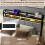 Casart King Size Metal Bed Frame w/ LED Light & Charging Station-Brown 6