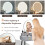 Casart Makeup Vanity Desk with Lighted Mirror Modern Dressing Table-Grey 7