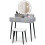 Casart Makeup Vanity Desk with Lighted Mirror Modern Dressing Table-Grey 1