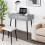 Casart Makeup Vanity Desk with Lighted Mirror Modern Dressing Table-Grey 5