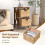 Casart Set of 2 Nightstand 2-Tier Sofa Side Table X-Shaped 2-Drawer End Table 7