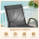 Casart Set of 2 Patio Chairs Stackable Metal Breathable Fabric Dining Chair 6