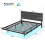 Casart King Size Floating Bed Frame LED Lights Modern Platform Bed w/ Headboard & Charging Station 2