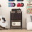 Casart Record Player Stand Side Table with Charging Station 4