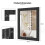 Casart Wooden Framed Wall Mirror Vertical & Horizontal Mounting Rectangular Mirror 2